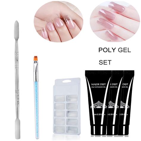 Aliexpress.com : Buy 4Pcs/Set Extend Builder Nail Gel Nails Kit UV Gel French Manicure Tips ...