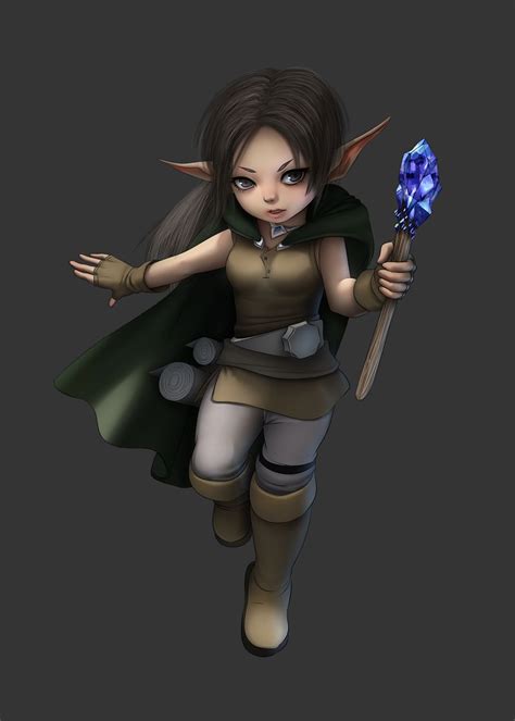 Rpg Gnome Female (Rhea) Rpg Character, Character Portraits, Character Concept, Character Design ...