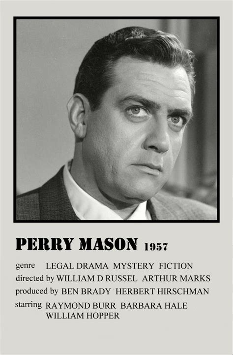 Perry Mason 1957 | Perry mason, Mystery fiction, Perry