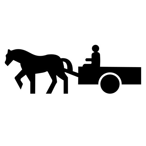 Horse And Wagon Silhouette at GetDrawings | Free download