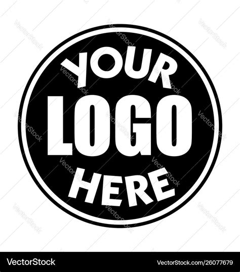 Your logo here placeholder symbol Royalty Free Vector Image