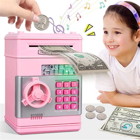 Piggy Money Bank Toys for Kids, Money Saving Box for Girls Age 6 7 8 9 10 Year Old,Christmas ...