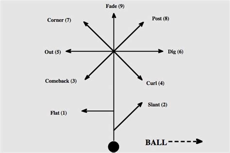 Football 101: WR Route Tree - Steelers Depot