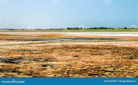 Panorama of Lake Retba Near Dakar Senegal Stock Image - Image of natural, horizontal: 81653255