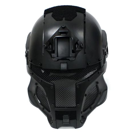 Full Face Airsoft Helmet Black Interstellar Space Battle Trooper Tactical Mask – EconoSuperStore