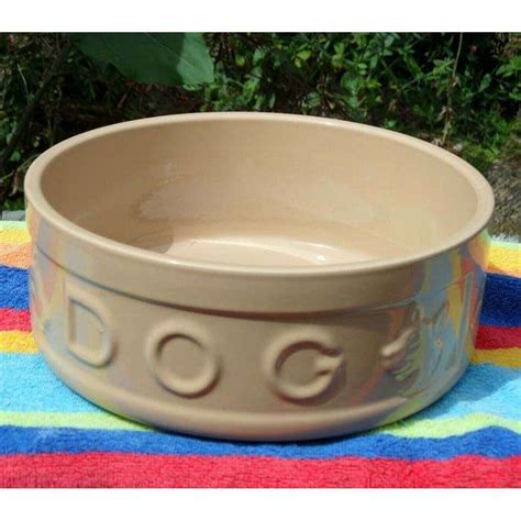 XL Ceramic Dog Bowl Mason Cash Cane 25cm 10 Inch Lettered - Wacky Pets