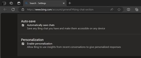 Microsoft Bing Chat AI rolls out Personalized chats feature and "Search on Bing"