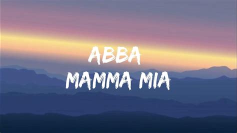 Mamma Mia - ABBA (Lyrics) 🎵 - YouTube