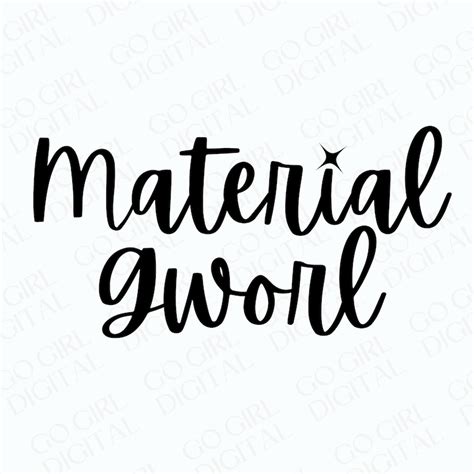 Material Gworl SVG Tiktok Quote Svg Tiktok Shirt Material - Etsy