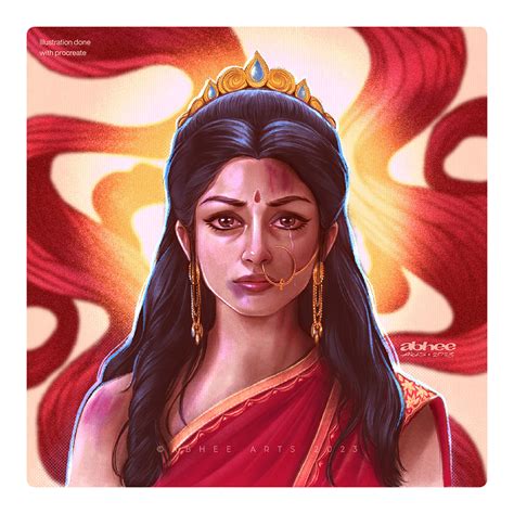 Draupadi Mahabharat Illustration (Book cover design) on Behance