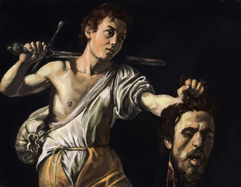 David And Goliath Painting Caravaggio