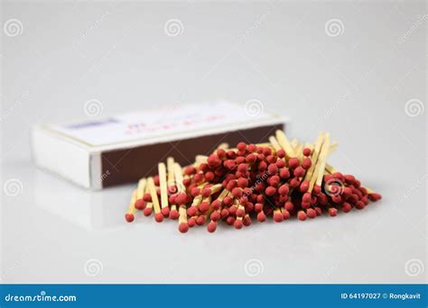 Box of Matchstick Isolated on White Background Stock Image - Image of ...