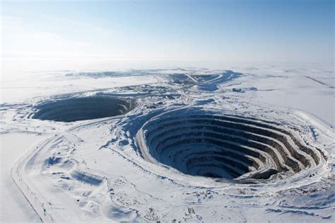 Diavik Diamond Mine. Access by air in the summer. | Ancient cities, Diamond mines, Antarctica