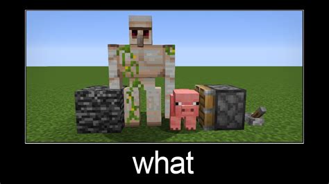 Minecraft wait what meme part 70 (iron golem + pig =?) - YouTube