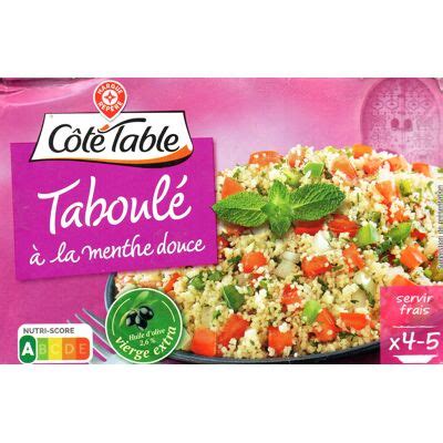 Taboulé À La Menthe Douce (Côté Table - Marque Repère)