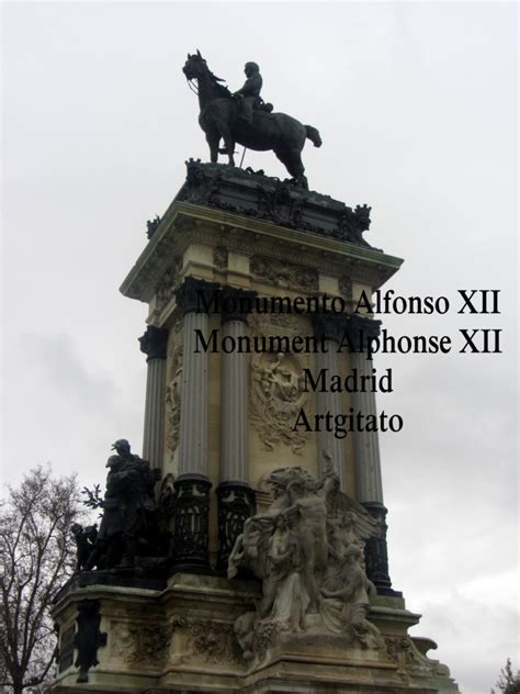 Monumento Alfonso XII Monument Alphonse XII Parque de El Retiro Madrid ...