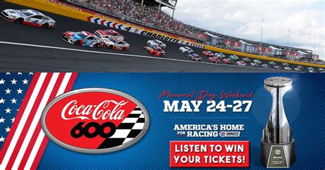 NASCAR Coca Cola 600 Tickets | 96.1 BBB
