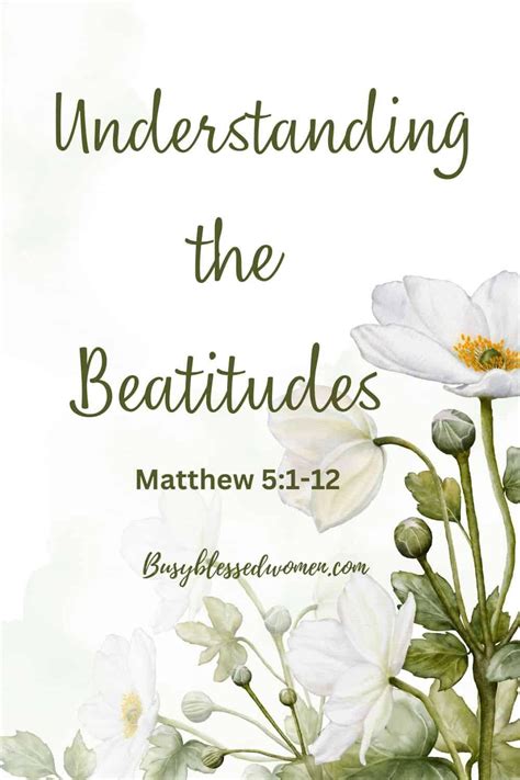 The beatitudes in matthew 5 explained – Artofit