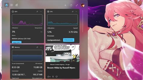 How to set up widgets in Windows 11 to monitor CPU, GPU, RAM, and more