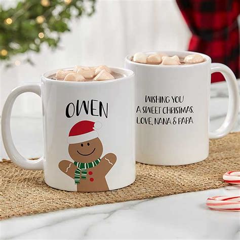 Baking Spirits Bright Personalized Christmas Mugs