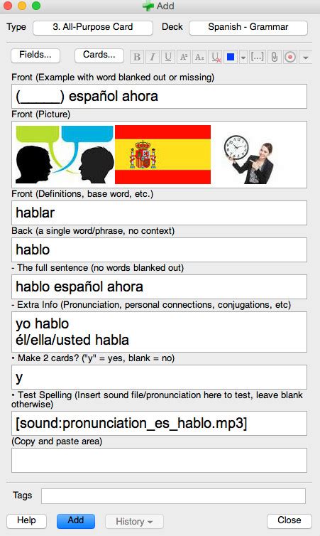 anki_card_1_grammar - How To Learn Spanish Quickly | The Best Way To ...