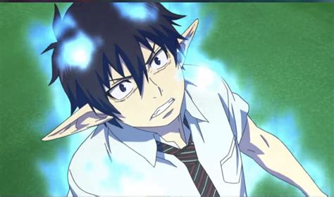 Rin with blue flames | Blue exorcist, Anime, Rin okumura