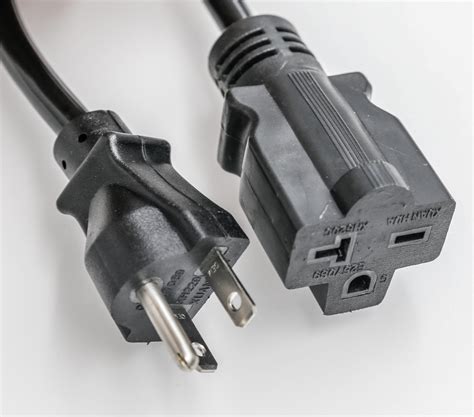 China USA American and Canada 110V UL NEMA 5-15 Power Extension Cord - China NEMA 5-15p ...