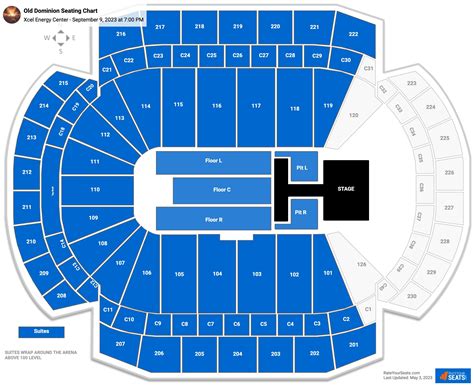 Xcel Energy Center Concert Seating Chart - RateYourSeats.com