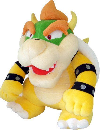 Amazon.com: Sanei Super Mario Plush Series Plush Doll 15" Deluxe Bowser ...