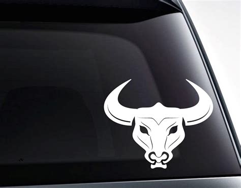 Bull Skull Vinyl Decal Sticker - Etsy