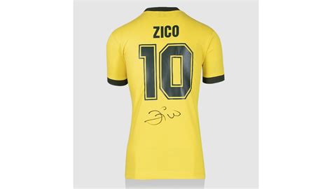 Zico's Brazil Signed Shirt - 1982 - CharityStars