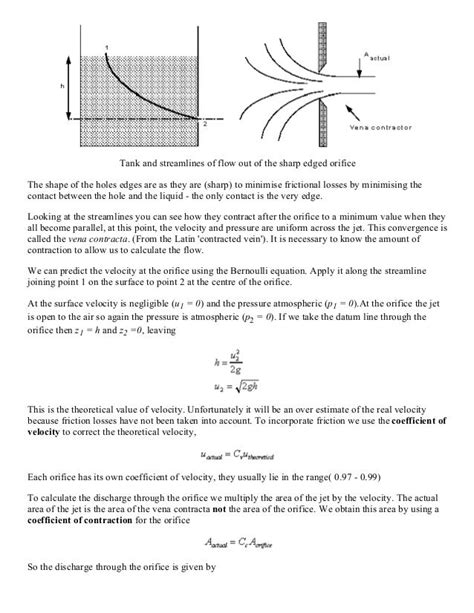 Applications of the Bernoulli Equation