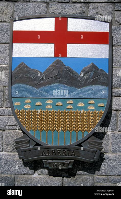 Coat of Arms Alberta Canada Stock Photo - Alamy