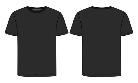 Black T Shirt Template Vector Art, Icons, and Graphics for Free Download