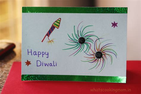 Handmade cards for Diwali - whats cooking mom