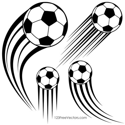 Soccer Ball in Motion Clipart Free Vector by 123freevectors on DeviantArt