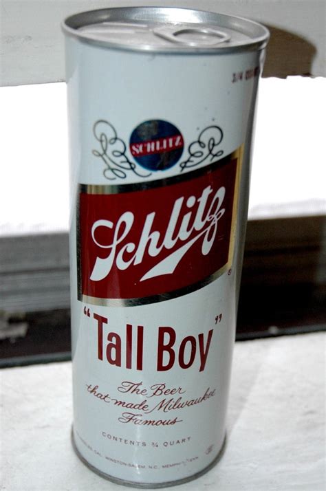 1975 Schlitz tall boy beer can