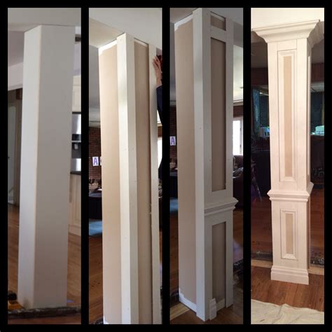 Matchless How To Hide A Pillar In Living Room Range Island Without Hood