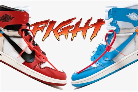 Off-White Jordan 1 Chicago Off-White Jordan 1 UNC - Sneaker Bar Detroit