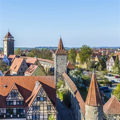 City Wall of Rothenburg Ob Der Tauber Stock Photo - Image of touristic, architecture: 59015852