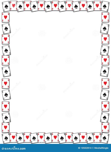 Playing Card Border Stock Images - Image: 18502814