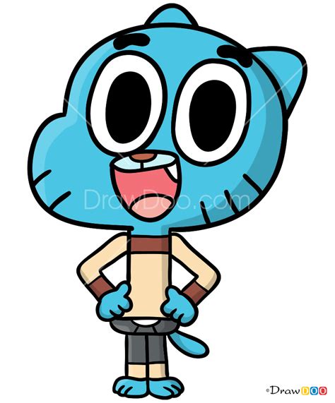 How to Draw Gumball Watterson, Gumball