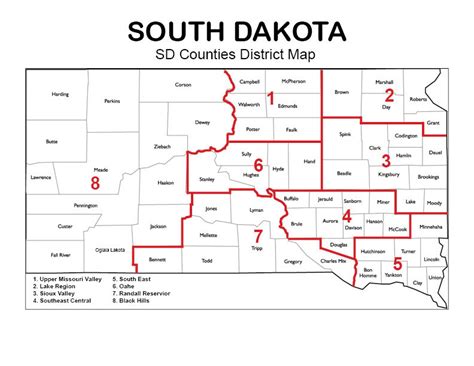 SDACO Districts - South Dakota Association of County Officials