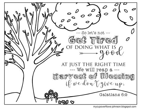 Fall Coloring Pages With Bible Verses