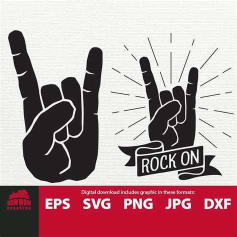 Rock on Svg Rock Svg Rock and Roll Svg Rock Tshirt Design Rock Star Svg ...