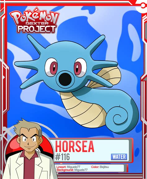 Pokemon - Horsea by PokemonDexterProject on DeviantArt