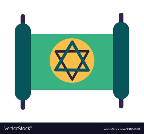 Torah scroll Royalty Free Vector Image - VectorStock