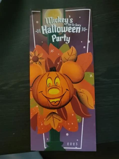 2023 MICKEY’S NOT So Scary Halloween Party Map $3.99 - PicClick