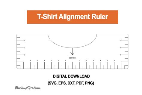 Tshirt Ruler SVG | T-shirt Alignment Tool DXF (970172) | Cut Files ...