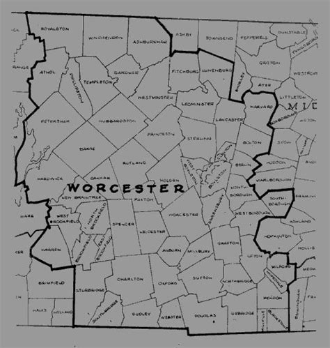 Old Maps of Worcester County, MA | Old maps, Map, Olds